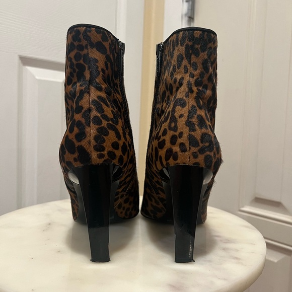 Sheona Whiskey Leopard 🐆 Calf Hair Franco Sarto Ankle Boot - Picture 6 of 9